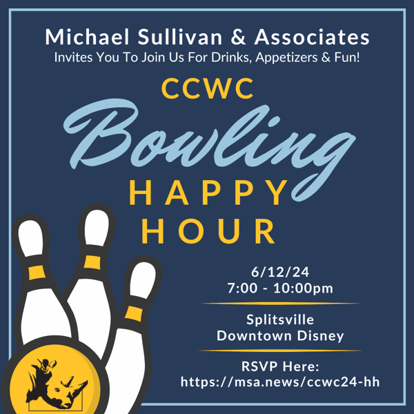 Join MS&A for a happy hour at CCWC's 2024 Annual Conference!