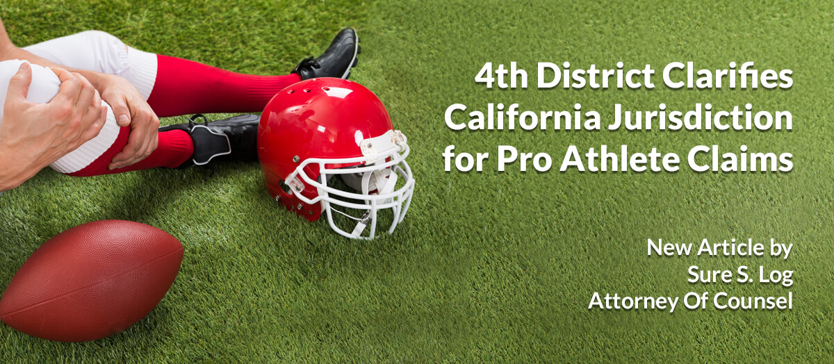 4th DCA Clarifies Jurisdiction over Professional Athlete Claims